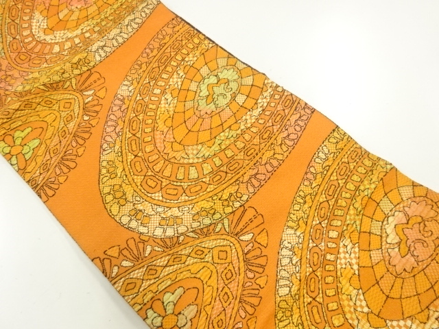 JAPANESE NAGOYA OBI / WOVEN PLATE PATTERN
